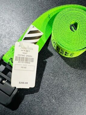 Off-White Neon Green Industrial Belt